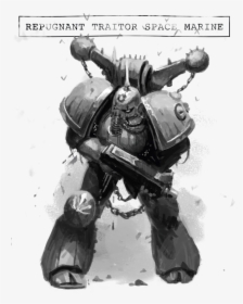 Traitor-sm - Warhammer Space Marine Drawing, HD Png Download, Transparent PNG