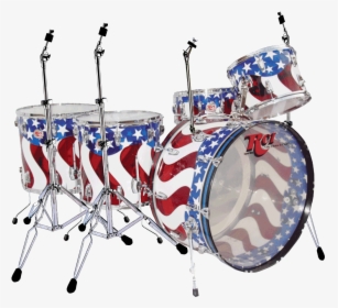 American Flag Drum Set, HD Png Download, Transparent PNG