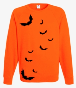 Bat Sillhouette Jumper Sweater Halloween Ev Designs - Halloween Sweater Png Transparent, Png Download, Transparent PNG
