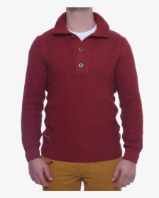 Mens High Neck Button Wool Sweater, HD Png Download, Transparent PNG