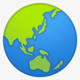 Globe Showing Asia Australia Icon - Emoji Weltkugel, HD Png Download, Transparent PNG