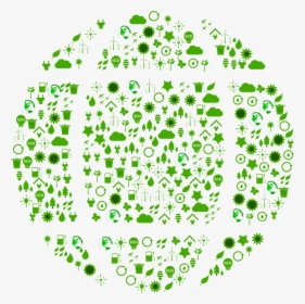 Green Ecological Globe Icons, HD Png Download, Transparent PNG