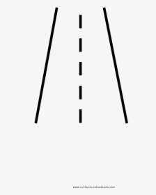 Road Coloring Page - Line Art, HD Png Download, Transparent PNG