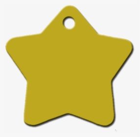 Placa Personalizada Para Perro Estrella Dorada - Plaquita En Forma De Estrella Png, Transparent Png, Transparent PNG