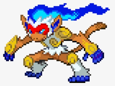 K - T - Jr - - Infernape Pixel Art - Pixel Art Pokemon Infernape, HD Png Download, Transparent PNG