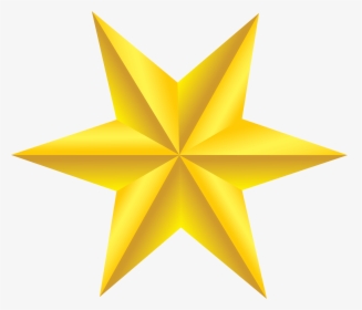 Gold Star Line Clipart - Gold Star Simple Png, Transparent Png, Transparent PNG