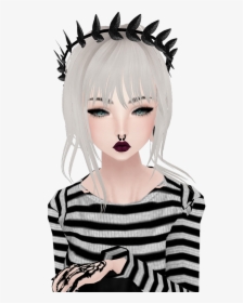 The Old “emo” Days In My Imvu Career - Imvu Girl White Hair, HD Png Download, Transparent PNG