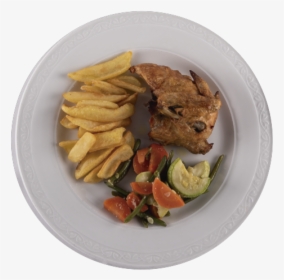 Pollo Asado Con Papas Fritas - Fish And Chips, HD Png Download, Transparent PNG