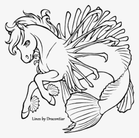Lionfish Coloring Page - Coloring Page Lion Fish, HD Png Download, Transparent PNG