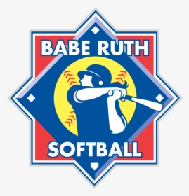 Softball Vector Image - Babe Ruth Baseball Logo Svg, HD Png Download, Transparent PNG