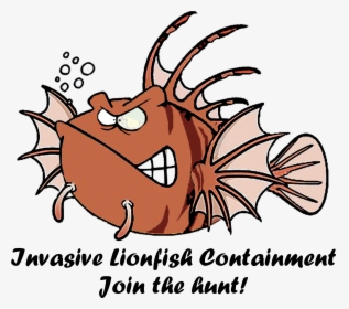 Dive Carriacou Supports Caribbean Reef Buddy - Lionfish Clipart Free Png, Transparent Png, Transparent PNG