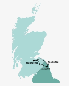 Castles & Broomsticks Tour Map - Scotland Road Trip 5 Days, HD Png Download, Transparent PNG