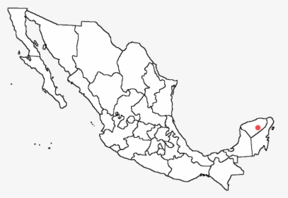 A Map Of Mexico - Mexico Outline Map, HD Png Download, Transparent PNG
