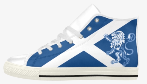 Tribal Lion Rampant And Saltire Flag By Artformdesigns - Skate Shoe, HD Png Download, Transparent PNG