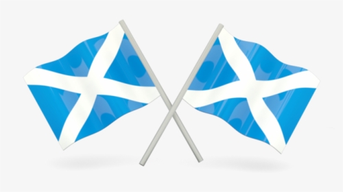 Two Wavy Flags - Scotland Flag No Background, HD Png Download, Transparent PNG