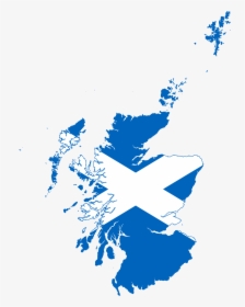 Scotland Flag Map, HD Png Download, Transparent PNG