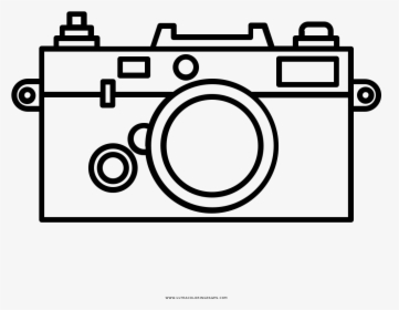 Cámara-fotográfica Página Para Colorear - Camaras Fotograficas Para Colorear, HD Png Download, Transparent PNG