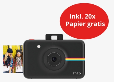 Polaroid Snap Black Inkl - Polaroid Snap Instant Print Digital Camera 20 Shots, HD Png Download, Transparent PNG