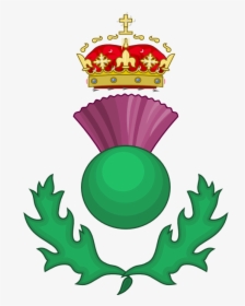 Scottish Thistle As A Heraldic Badge - Symbol Of Christmas In Scotland, HD Png Download, Transparent PNG