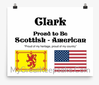 Clark Proud Heritage Scotland - Scotland Flag, HD Png Download, Transparent PNG
