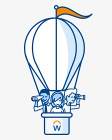 Hot Air Balloon Cartoon - Workday Elevate London 2019, HD Png Download, Transparent PNG