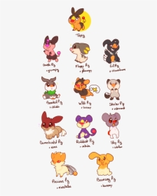 “tepig Variations Got To Love The Little Pig ~ ” - Pokemon Mixed Breeds, HD Png Download, Transparent PNG