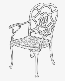 Chair Clip Silla - Silla De Jardin Dibujo, HD Png Download, Transparent PNG