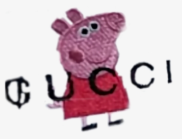 #gucci #peppapig #meme #memes #yeet #dank #clothing - Transparent Peppa Pig Gucci, HD Png Download, Transparent PNG