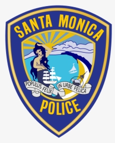 Patch Of The Santa Monica Police Department - Santa Monica Police Logo, HD Png Download, Transparent PNG