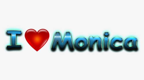 Monica Love Name Heart Design Png - Miss You Ramzan Name, Transparent Png, Transparent PNG