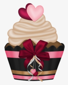 #mq #pink #cupcake #dessert - Imagenes De Cupcake Animados, HD Png Download, Transparent PNG