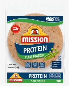 Mission Protein Plant Powered Tortilla, HD Png Download, Transparent PNG