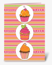 Cupcake Birthday Greeting Card - Kuchen, HD Png Download, Transparent PNG