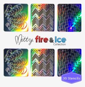 Transparent Stencil Png - Fire And Ice, Png Download, Transparent PNG