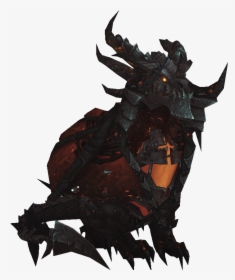 “ Here’s A Transparent Deathwing Sitting Like A Kitty - Illustration, HD Png Download, Transparent PNG