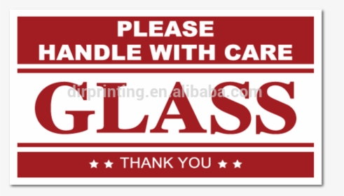 Glass Handle With Care Stickers Labels Fragile Paper - Glass Handle With Care Stickers, HD Png Download, Transparent PNG