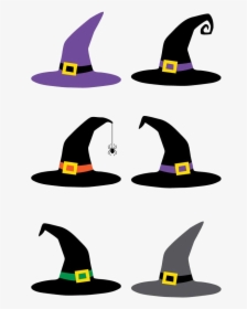 Witch Hat Cut Files Clip Art Hey Lets Make Stuff Transparent - Halloween Witch Hat Clipart, HD Png Download, Transparent PNG