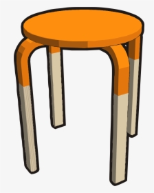 Frosta Stool, Half Orange Clip Arts - Stool Clipart Black And White, HD Png Download, Transparent PNG