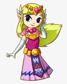 Princess Zelda Png - Wind Waker Toon Zelda, Transparent Png, Transparent PNG