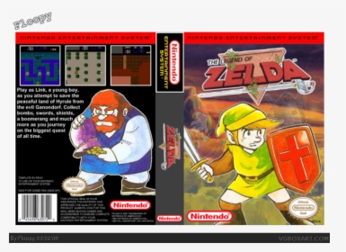 The Legend Of Zelda Box Art Cover - Legend Of Zelda Nes, HD Png Download, Transparent PNG
