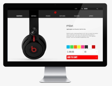 Beats Website, HD Png Download, Transparent PNG