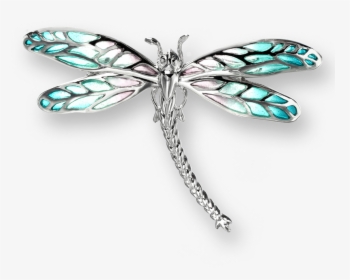 Nicole Barr Designs Sterling Silver Dragonfly Brooch-turquoise - Brooch Dragonfly, HD Png Download, Transparent PNG