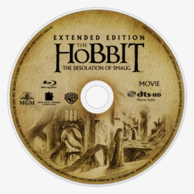 The Hobbit The Desolation Of Smaug Bluray Disc Image - Der Hobbit Eine Unerwartete Reise Blu Ray Cover, HD Png Download, Transparent PNG