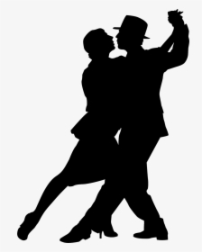 Ballroom Dance Argentine Tango Silhouette - Dancers Silhouette, HD Png Download, Transparent PNG