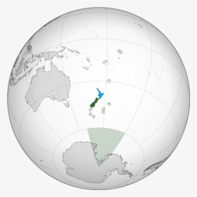 North Island On The Globe - Associated States Of New Zealand, HD Png Download, Transparent PNG