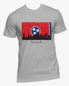 Nashville Skyline Men S Short Sleeve T-shirt - Tennessee Texas Shirt, HD Png Download, Transparent PNG
