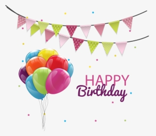 Birthday Cake Balloon Party - Birthday Party Vector Png, Transparent Png, Transparent PNG