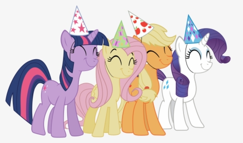 Group Vector Party - My Little Pony Birthday Clip Art, HD Png Download, Transparent PNG