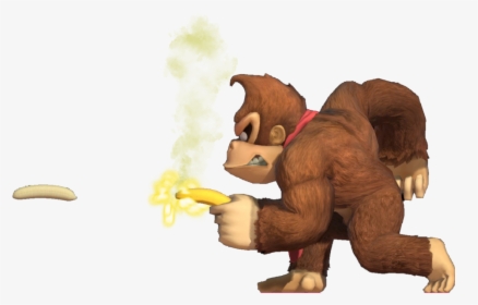 Donkey Kong Banana Gun - Donkey Kong With Banana, HD Png Download, Transparent PNG