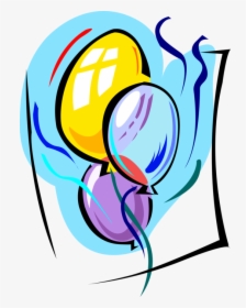 Vector Illustration Of Party Balloons Help Partygoers, HD Png Download, Transparent PNG